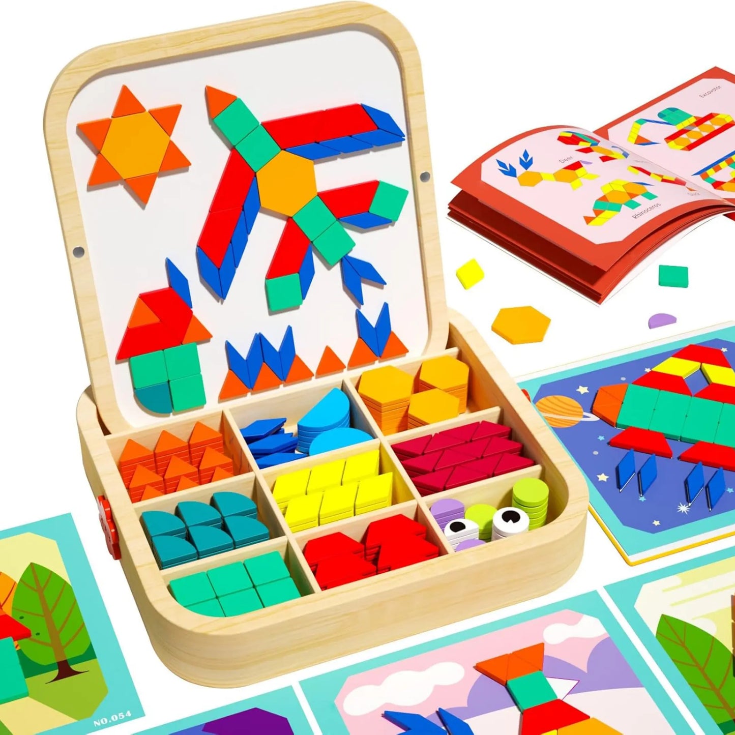 Montessori Magnetic Pattern Blocks Toddle Ready