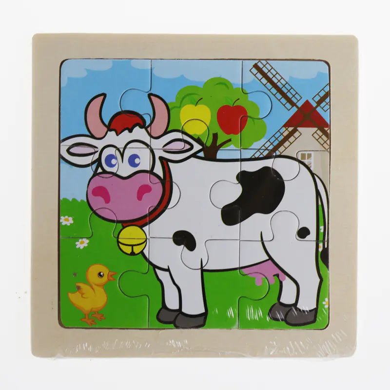 Montessori Wooden Puzzle (9 pieces)