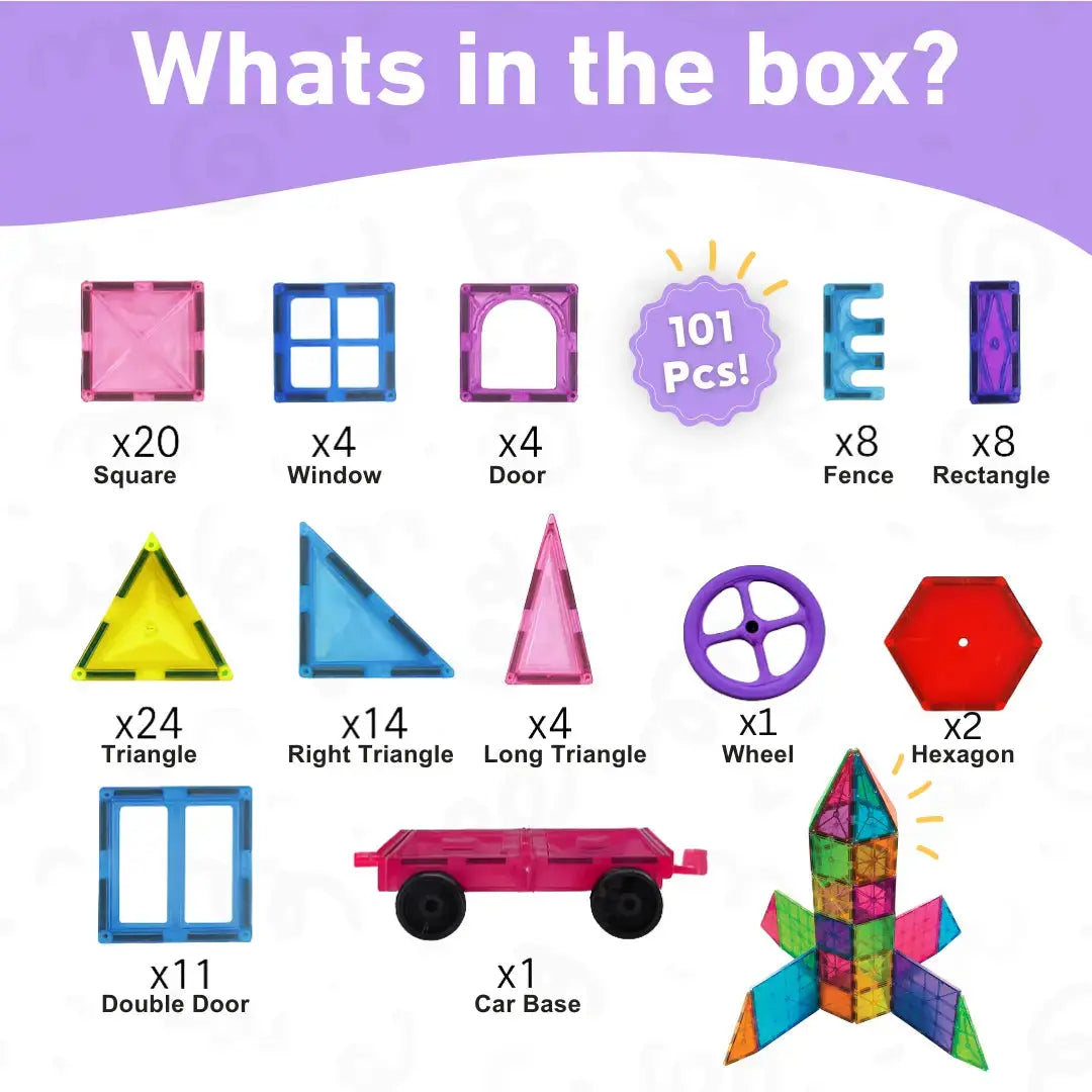 Montessori Magnetic Tiles Toddle Ready