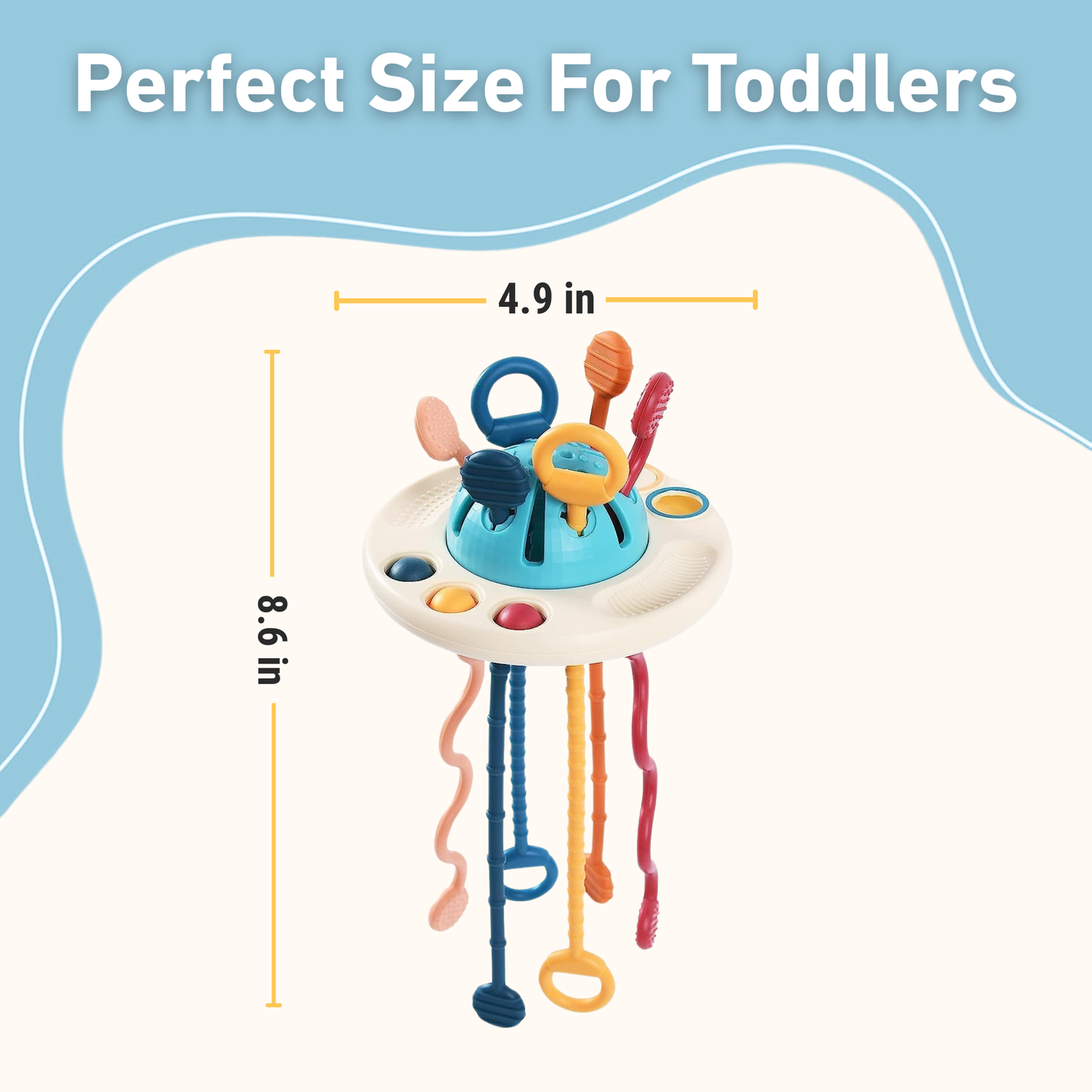 Montessori Silicone Pull UFO