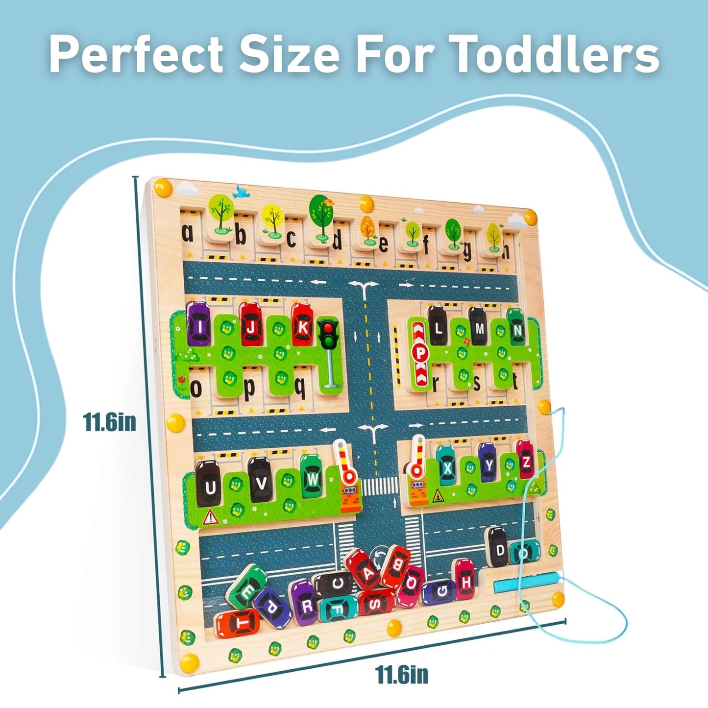 Montessori Alphabet Parking Maze Toddle Ready