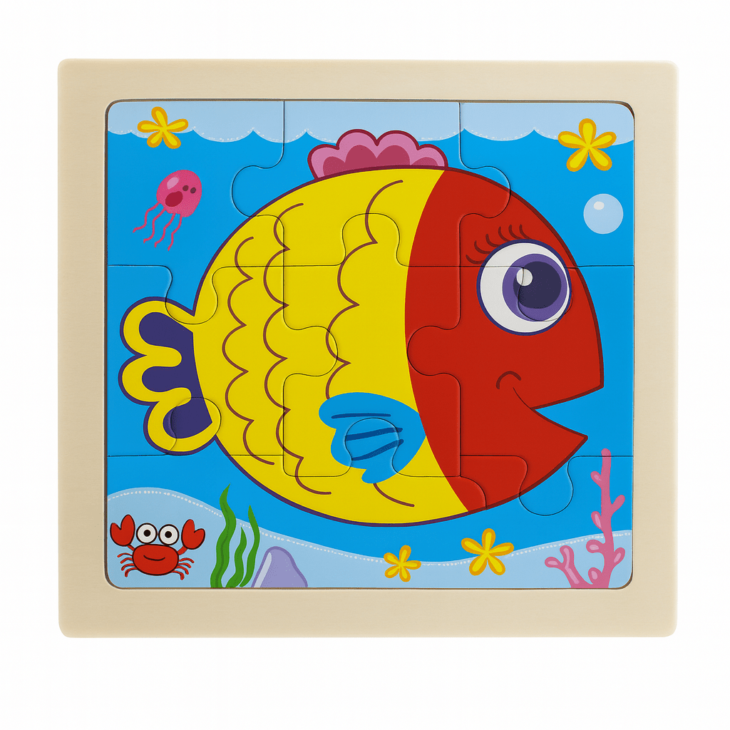 Montessori Wooden Puzzle (9 pieces)
