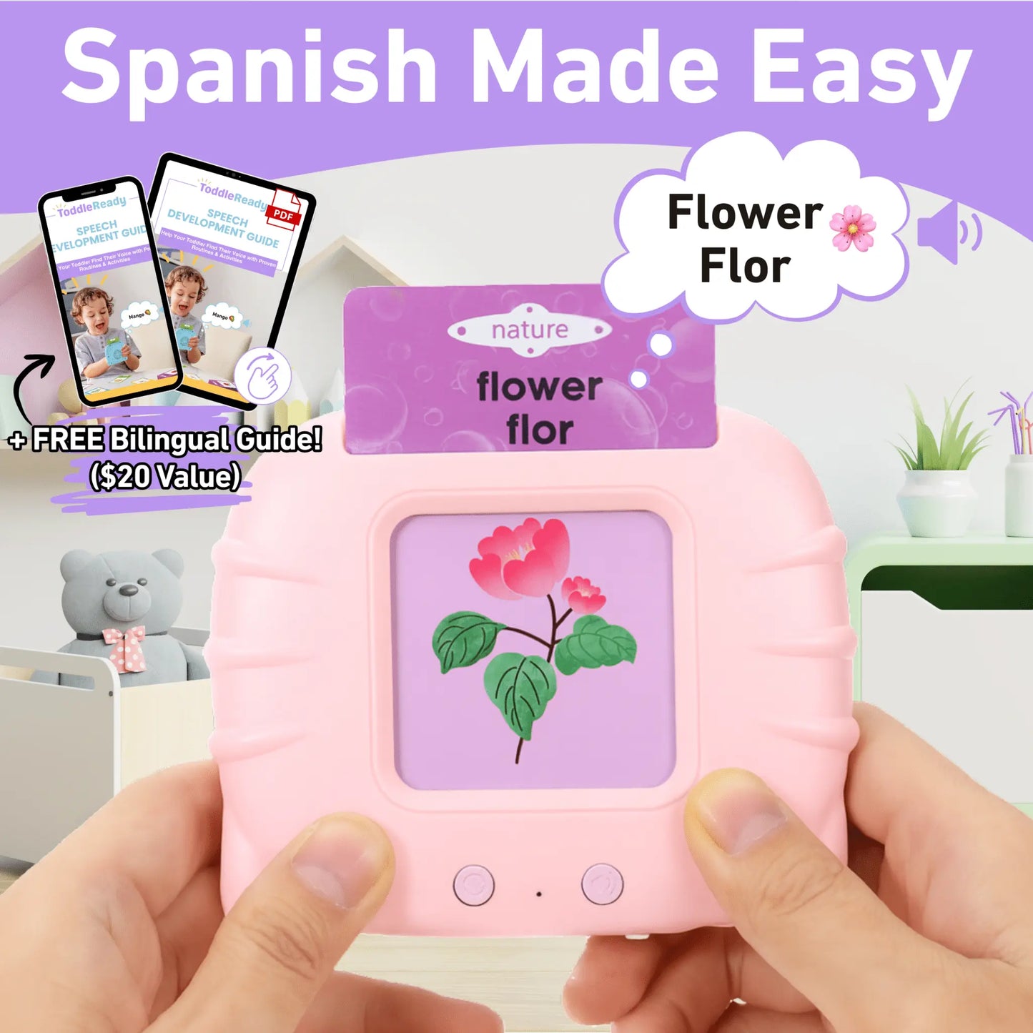 Montessori Bilingual Talking Flashcards Toddle Ready