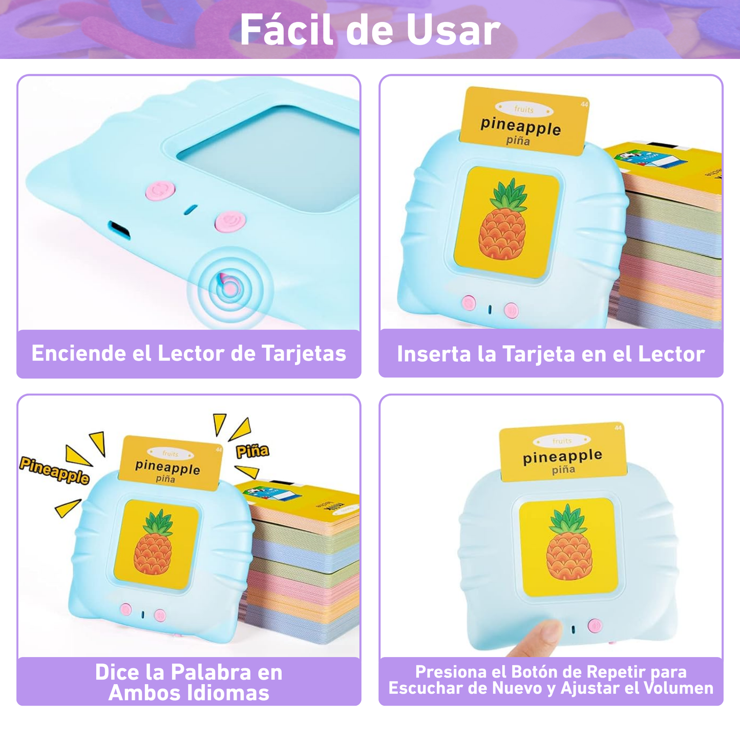 Tarjetas Hablantes Bilingües Montessori