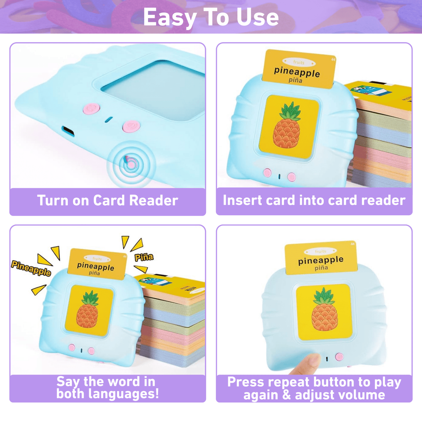 Montessori Bilingual Talking Flashcards
