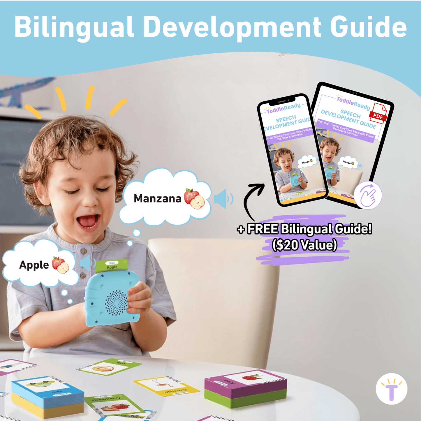 Montessori Bilingual Talking Flashcards