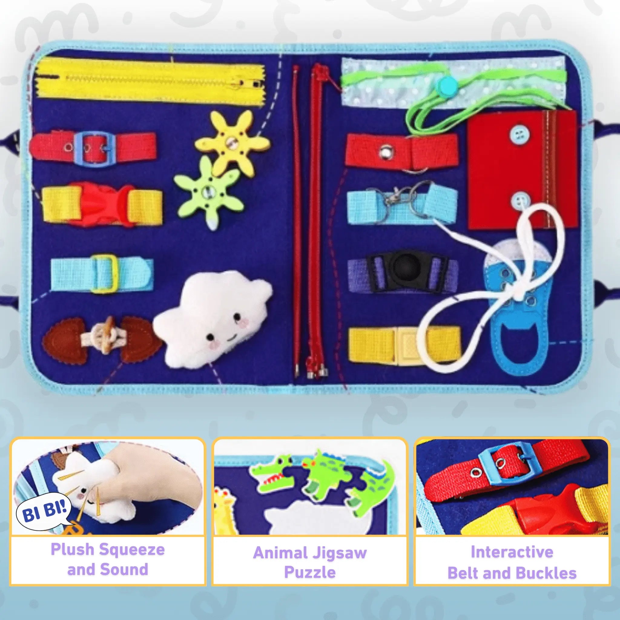 Montessori Felt Busy Board Toddle Ready