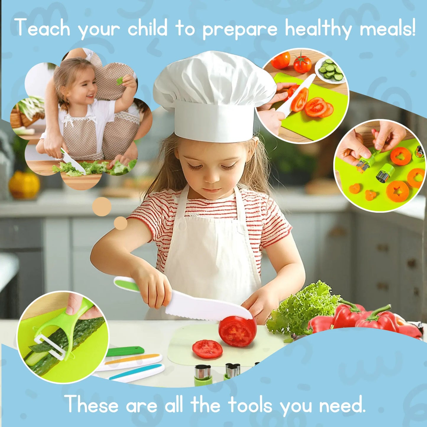Montessori Cooking Tool Set Toddle Ready