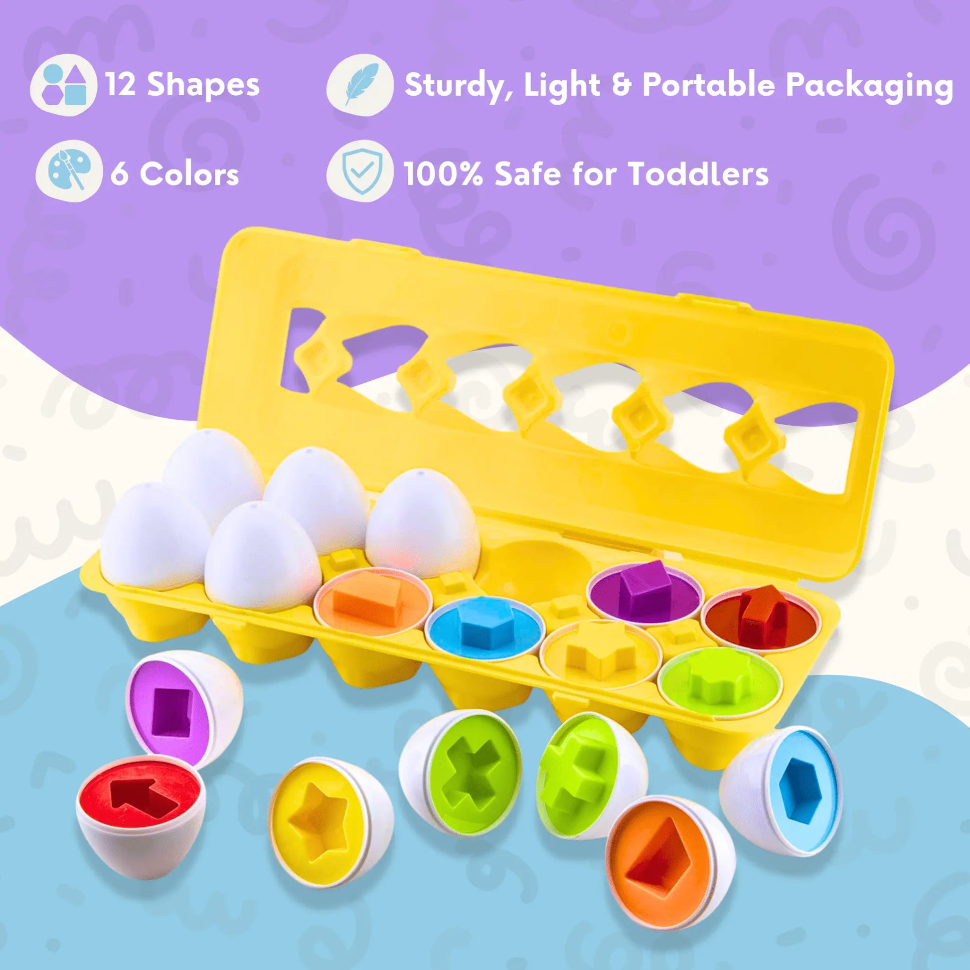 Montessori Geometric Eggs Toddle Ready