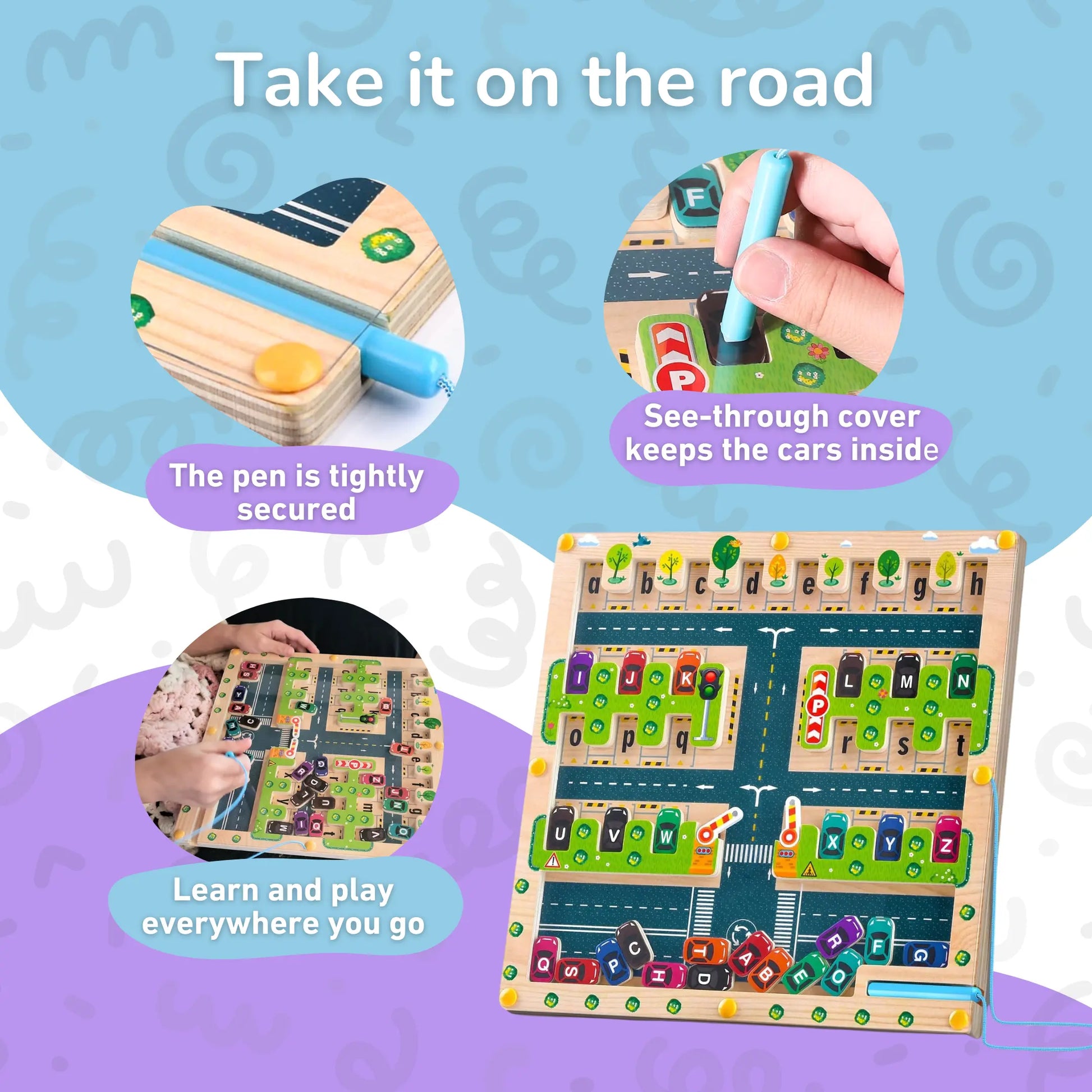 Montessori Alphabet Parking Maze Toddle Ready