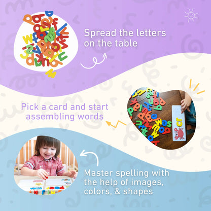 Montessori Wooden Spelling Game