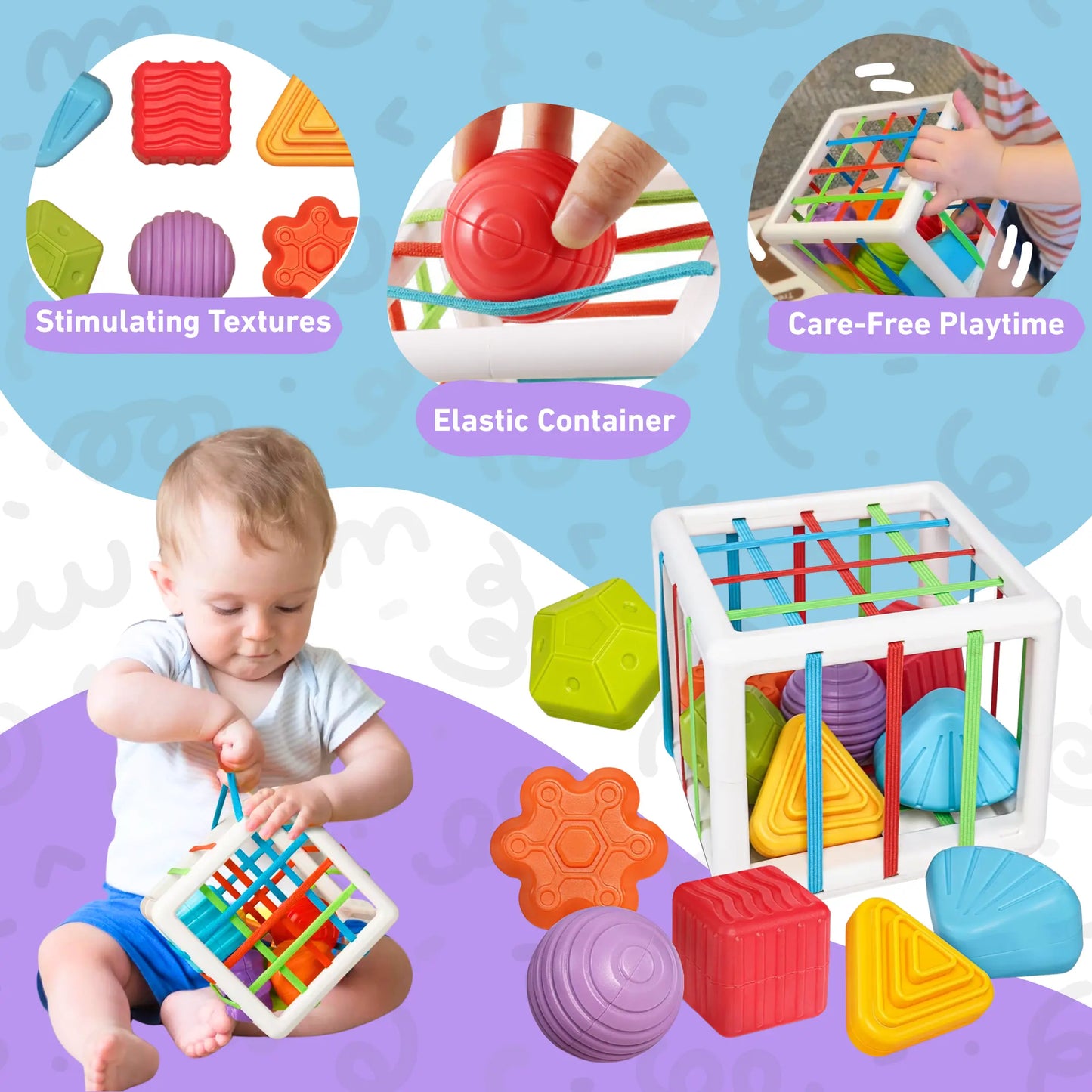 Montessori Sensory Cube Toddle Ready