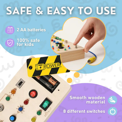 Montessori Light Switch Board Toddle Ready
