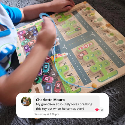 Montessori Alphabet Parking Maze Toddle Ready