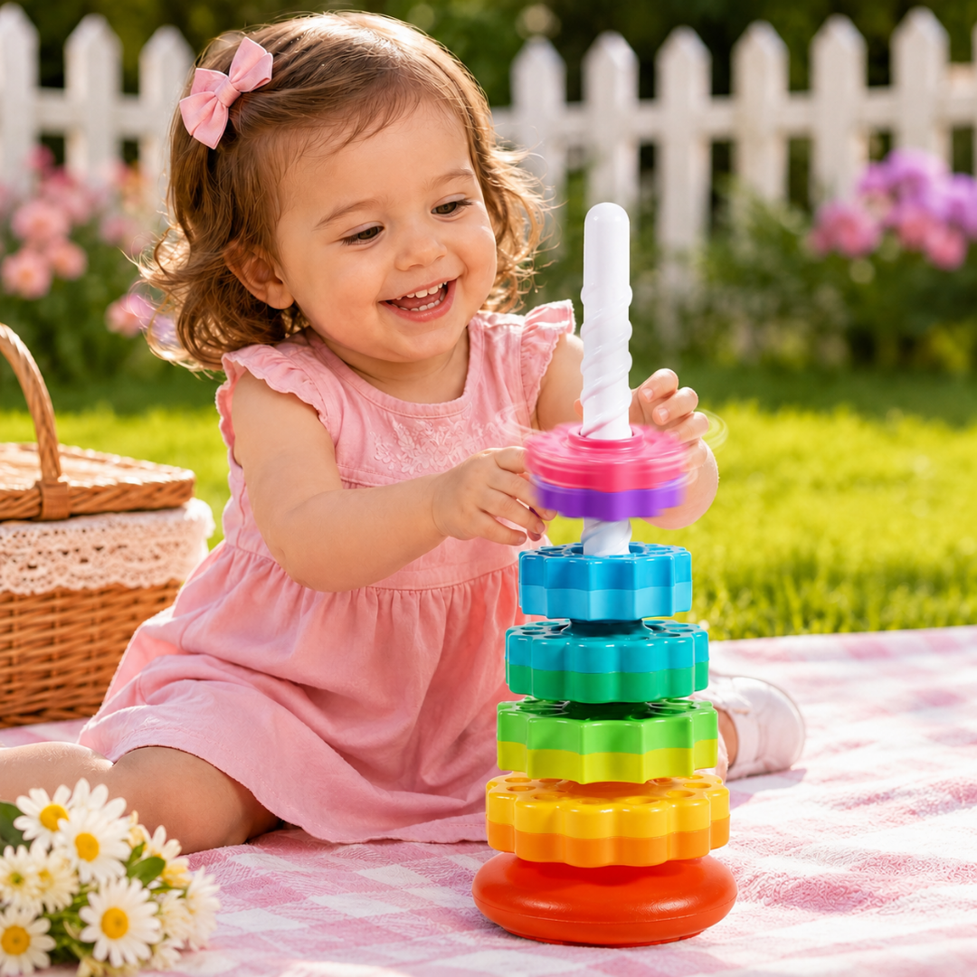 Montessori Spin & Stack