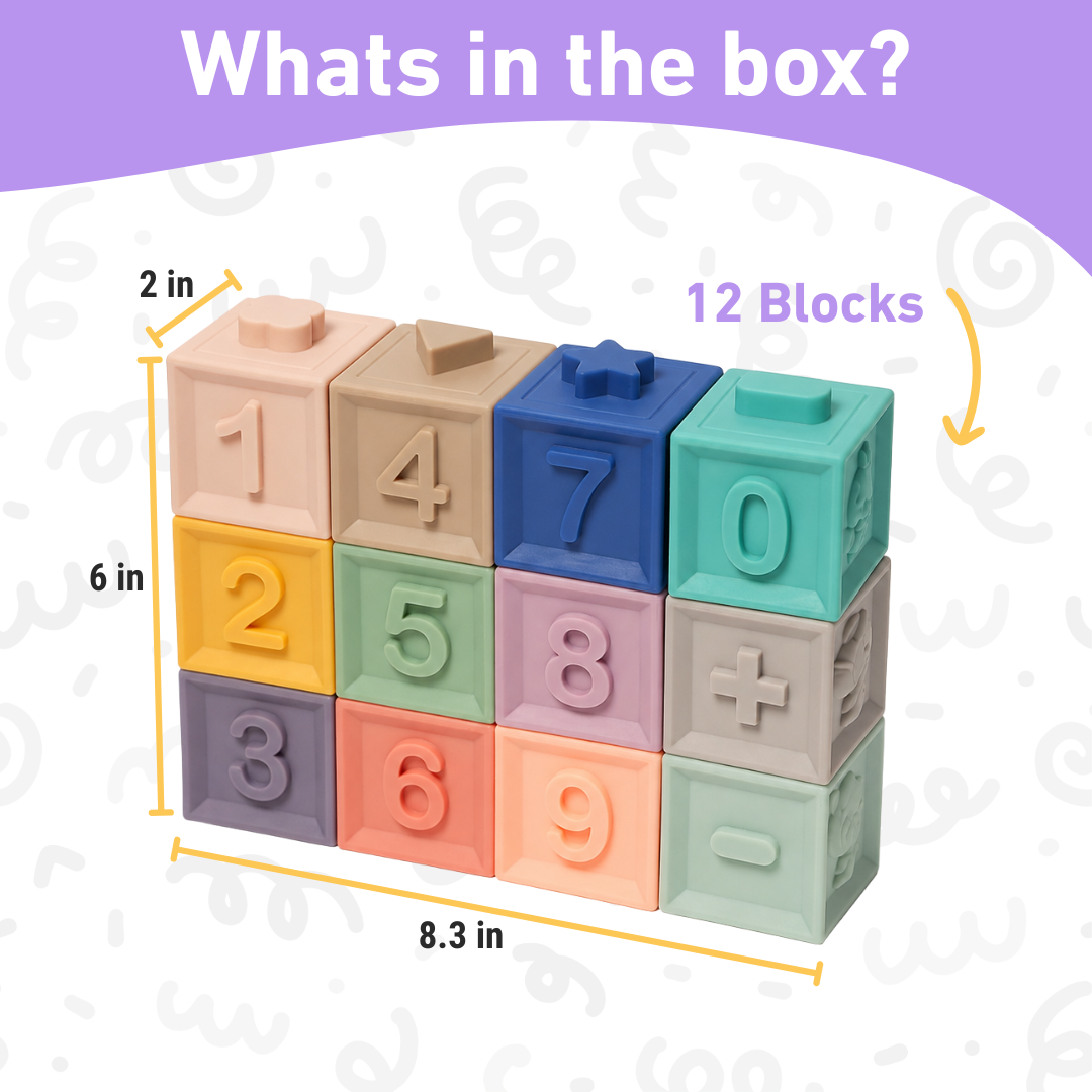 Montessori Squeaky Block Set