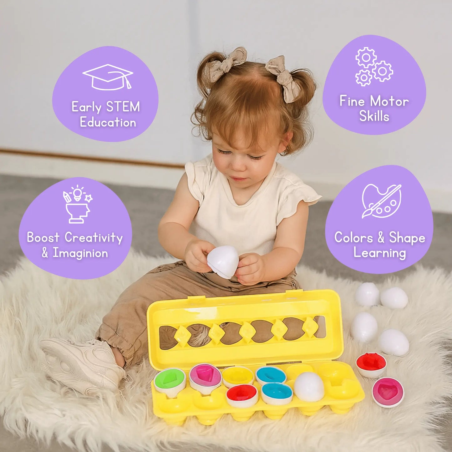 Montessori Geometric Eggs Toddle Ready