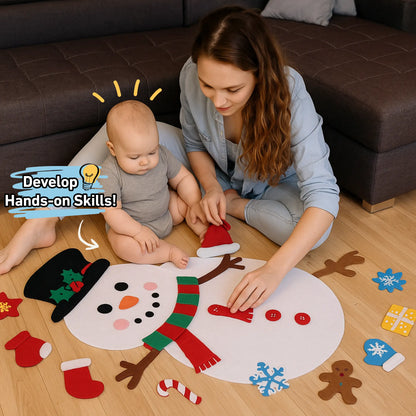 Montessori Felt Snowman Toddle Ready