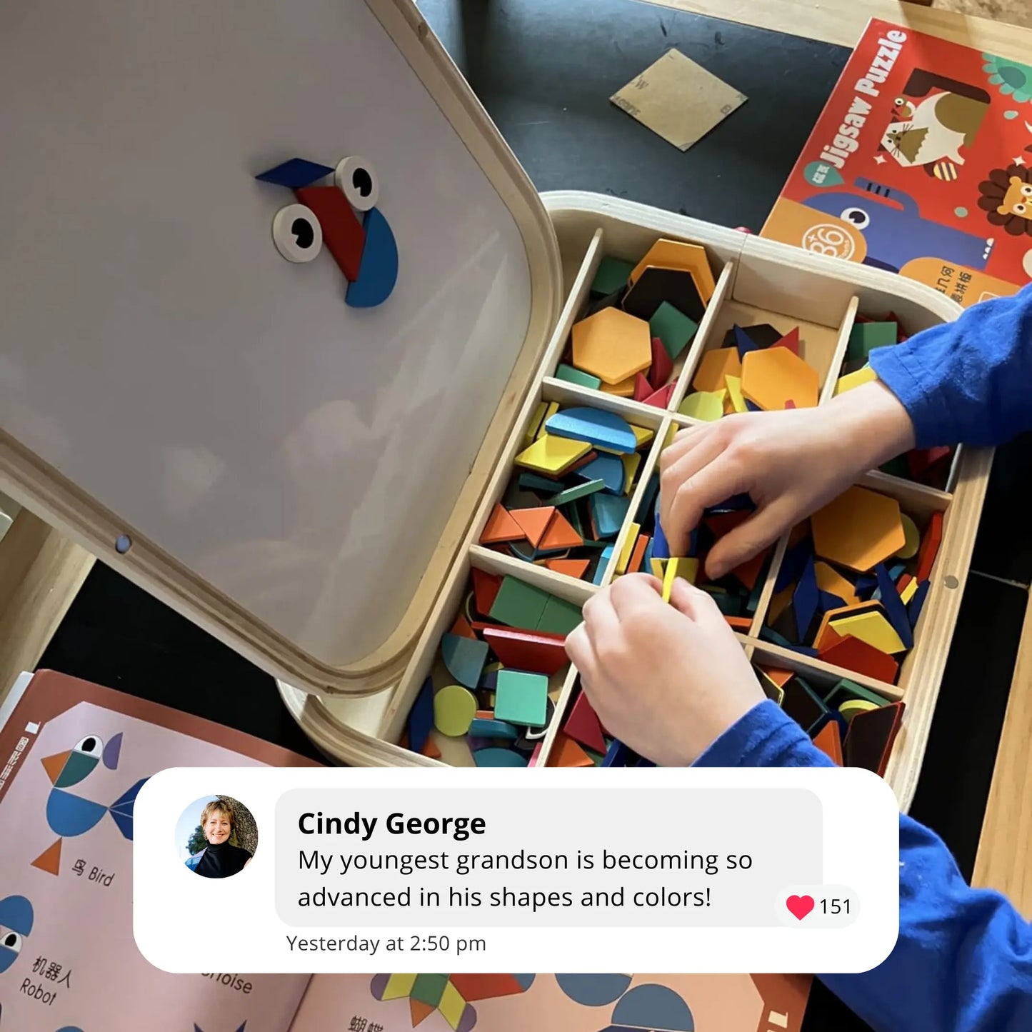 Montessori Magnetic Pattern Blocks Toddle Ready