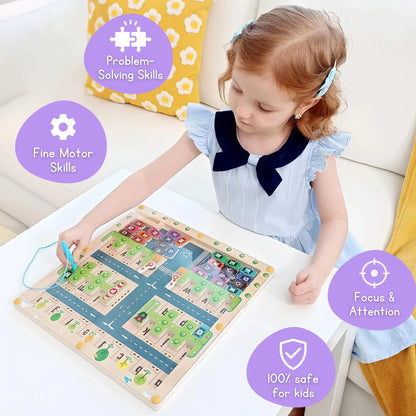 Montessori Alphabet Parking Maze Toddle Ready