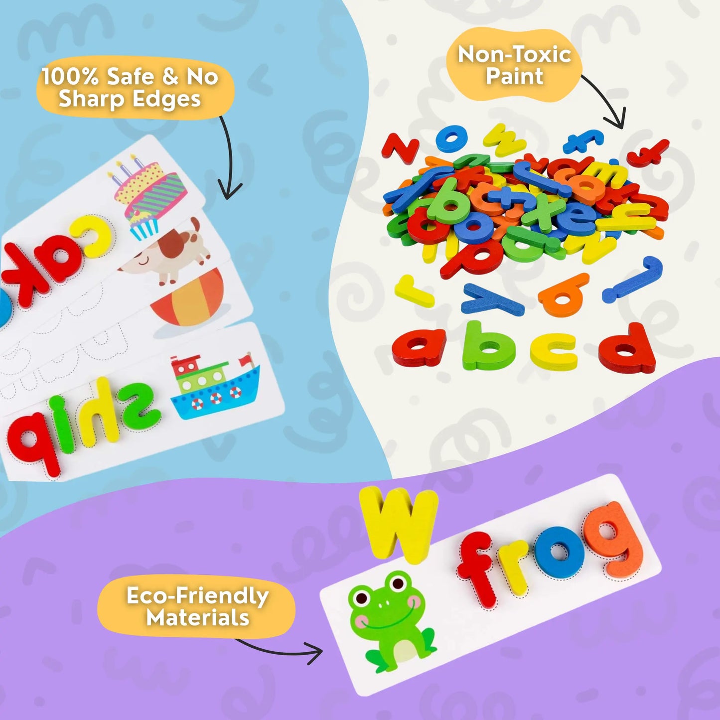 Montessori Wooden Spelling Game