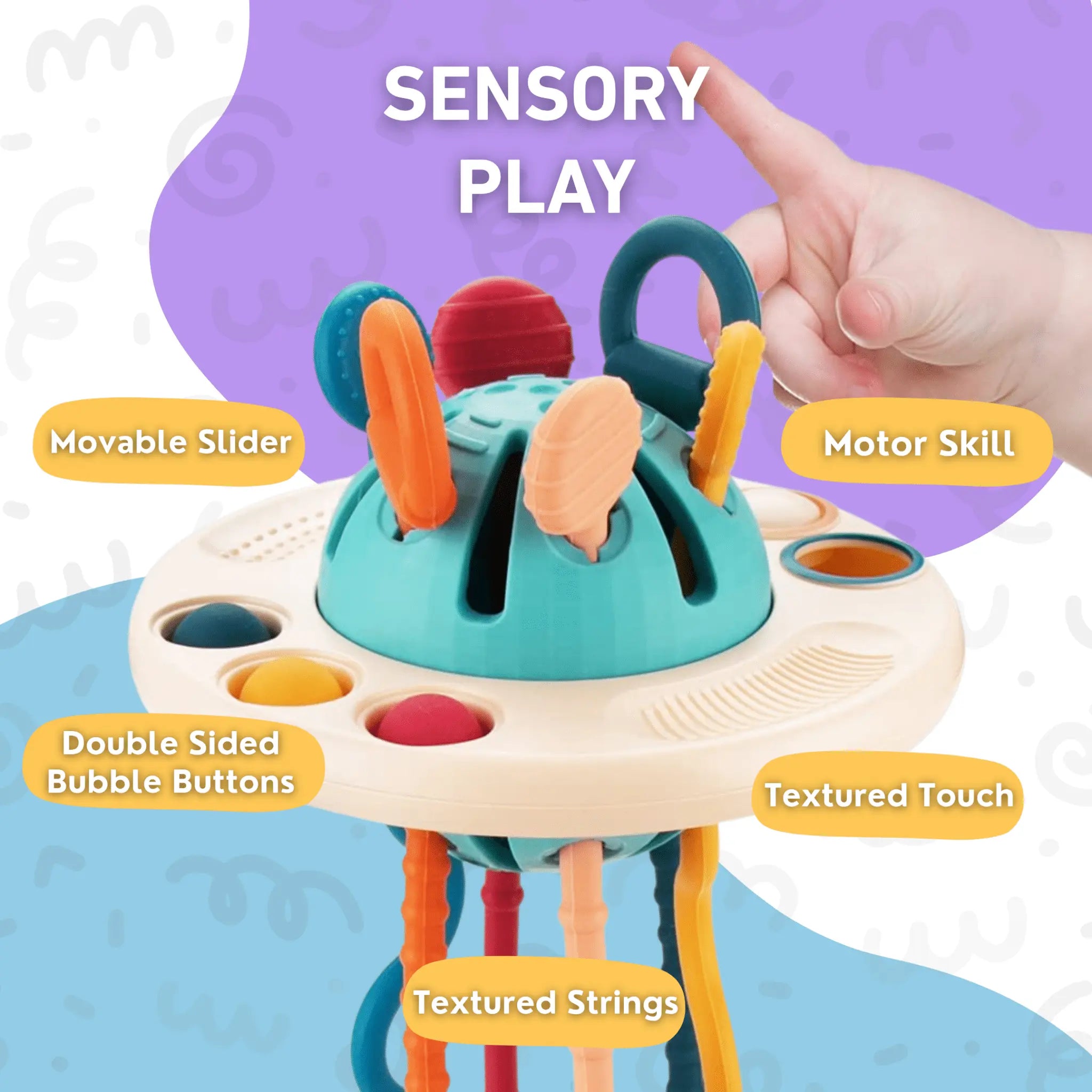 Montessori Silicone Pull UFO Toddle Ready