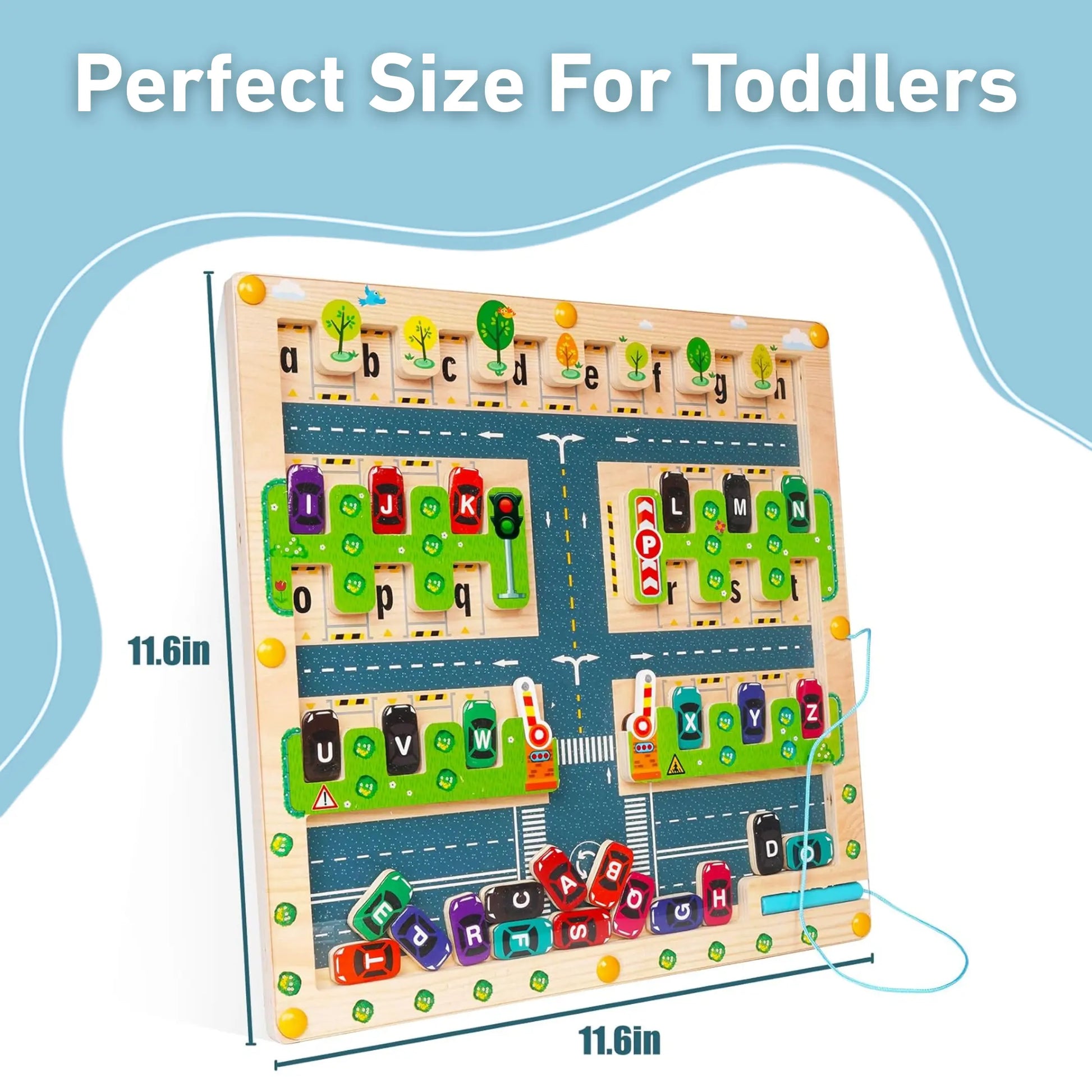 Montessori Alphabet Parking Maze Toddle Ready