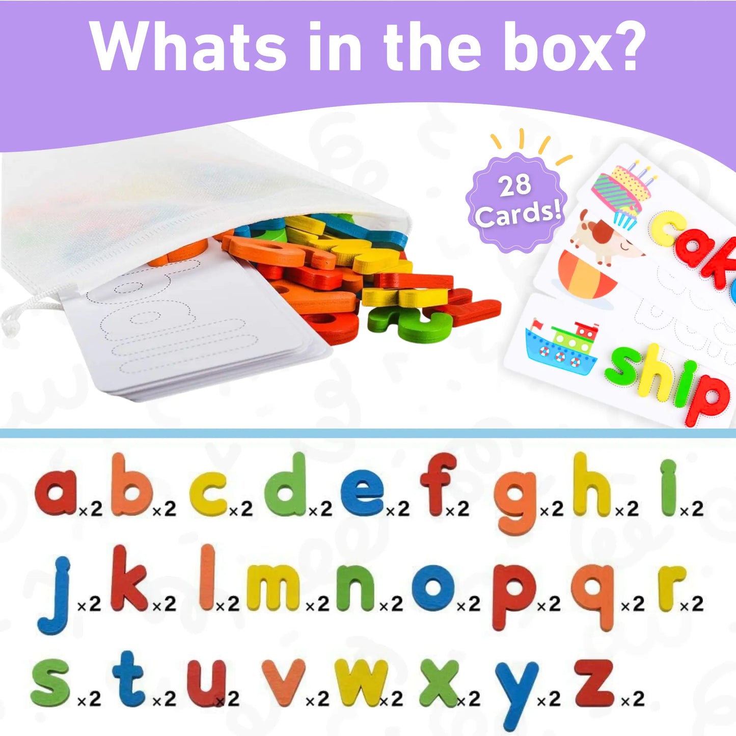 Montessori Wooden Spelling Game