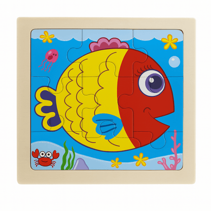 Montessori Wooden Puzzle (9 pieces)