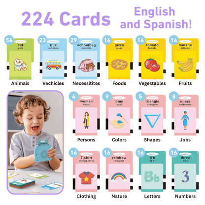 Montessori Bilingual Talking Flashcards