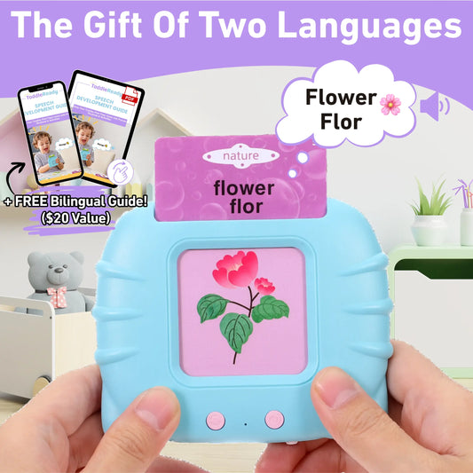 Montessori Bilingual Talking Flashcards – English & Spanish Toddle Ready