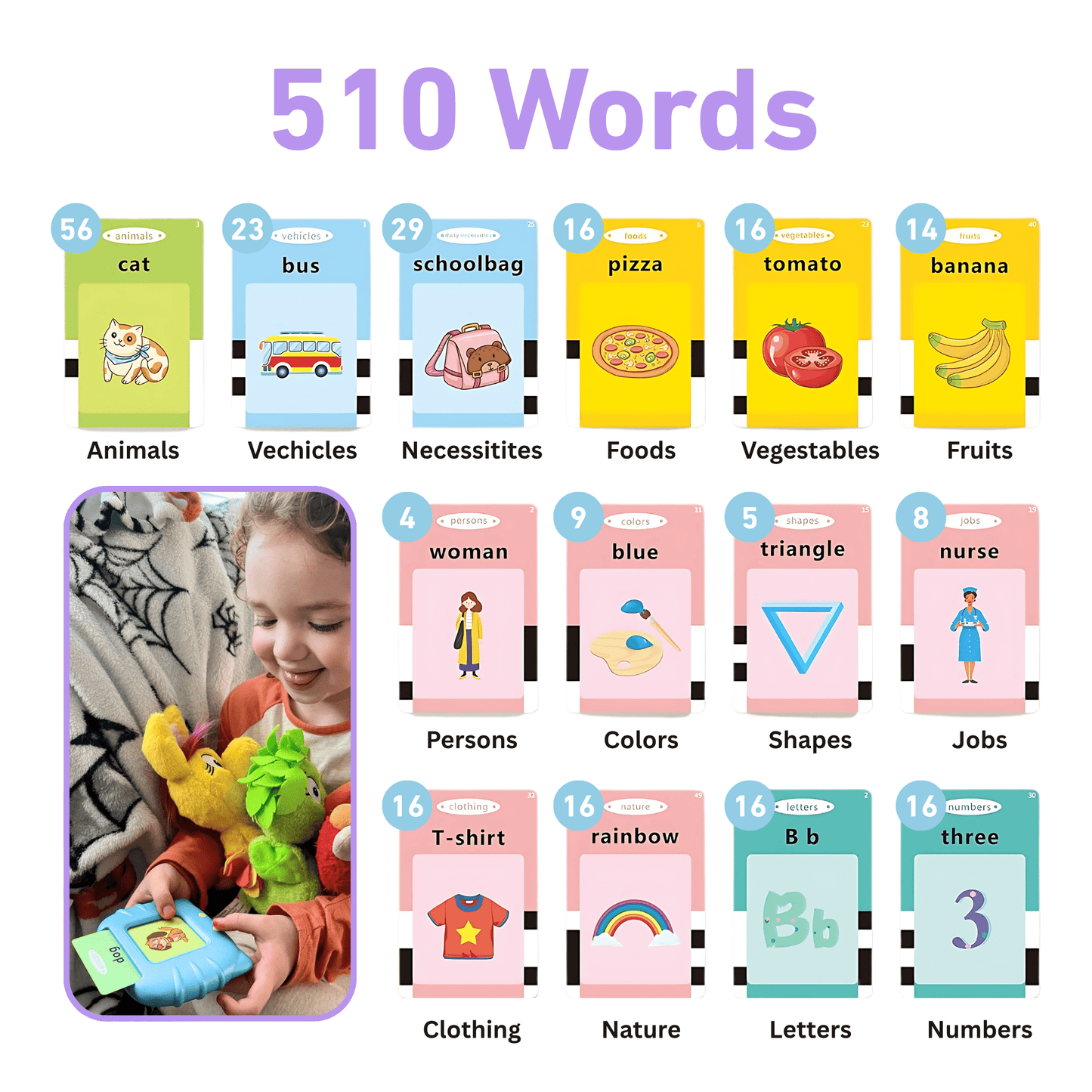 Montessori Talking Flashcards Bundle