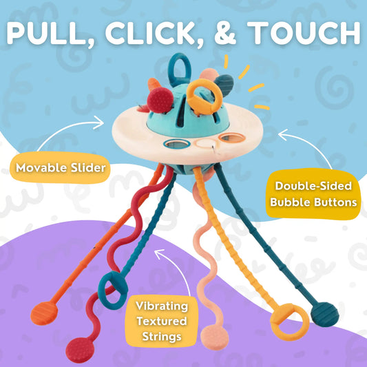 Montessori Silicone Pull UFO Toddle Ready